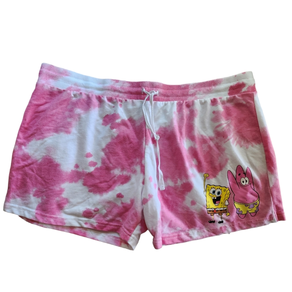 SpongeBob SquarePants Womens Tie Dye Shorts Size XXXL